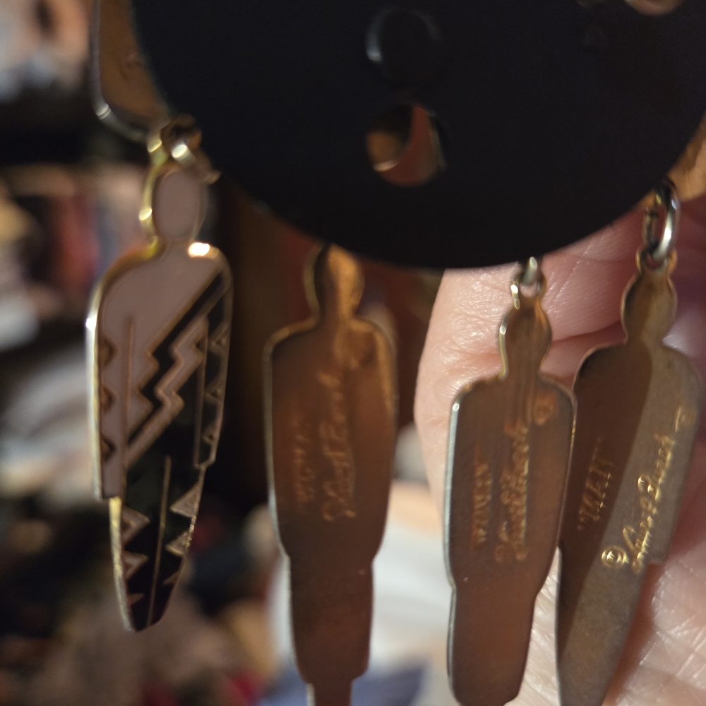 Traibal Spirit Earrings And Brooch Ansestor Collecton Laura Birch!!!!! - Picture 7 of 10